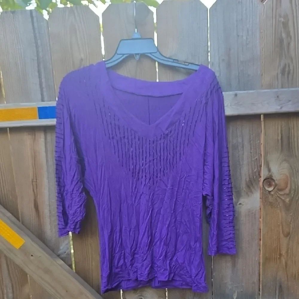 Purple Sequins Top